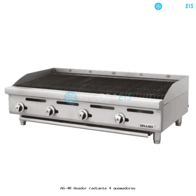 AG-4R Asador radiante 4 quemadores