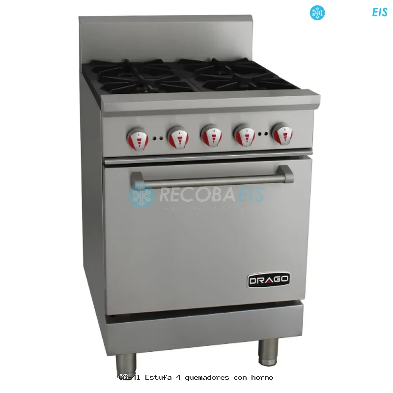 CG-41 Estufa 4 quemadores con horno