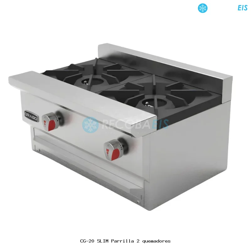 CG-20 SLIM Parrilla 2 quemadores