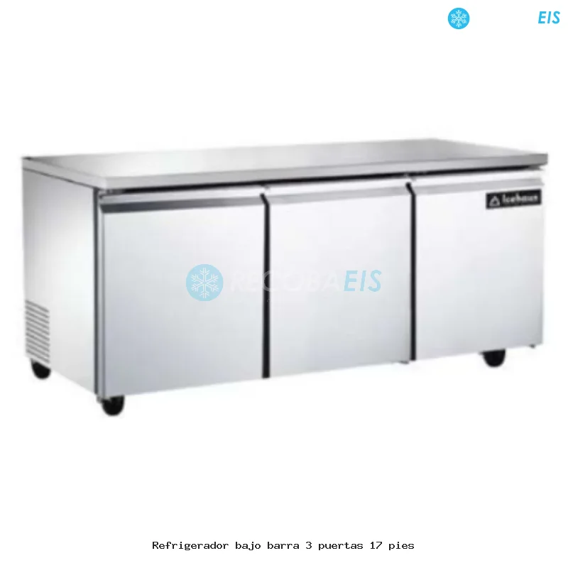 Refrigerador bajo barra 3 puertas 17 pies
