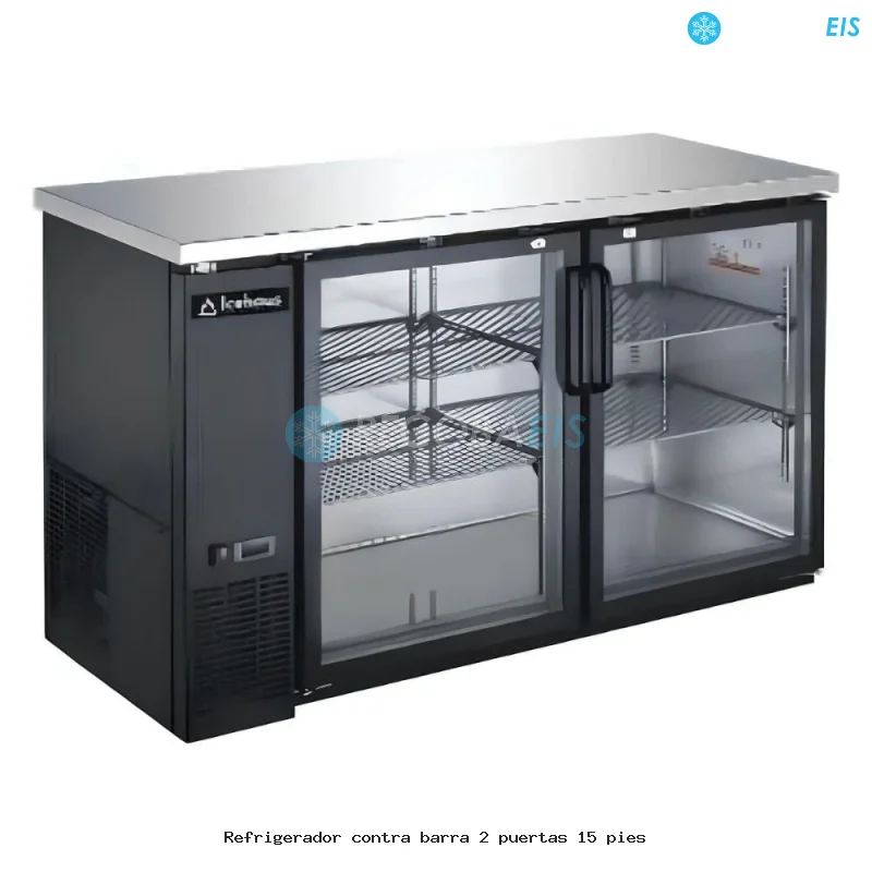 Refrigerador contra barra 2 puertas 15 pies
