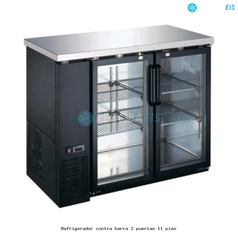 Refrigerador contra barra 2 puertas 11 pies