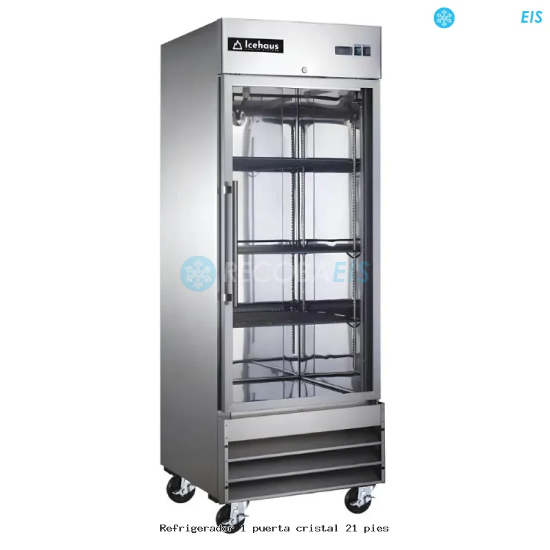 Refrigerador 1 puerta cristal 21 pies