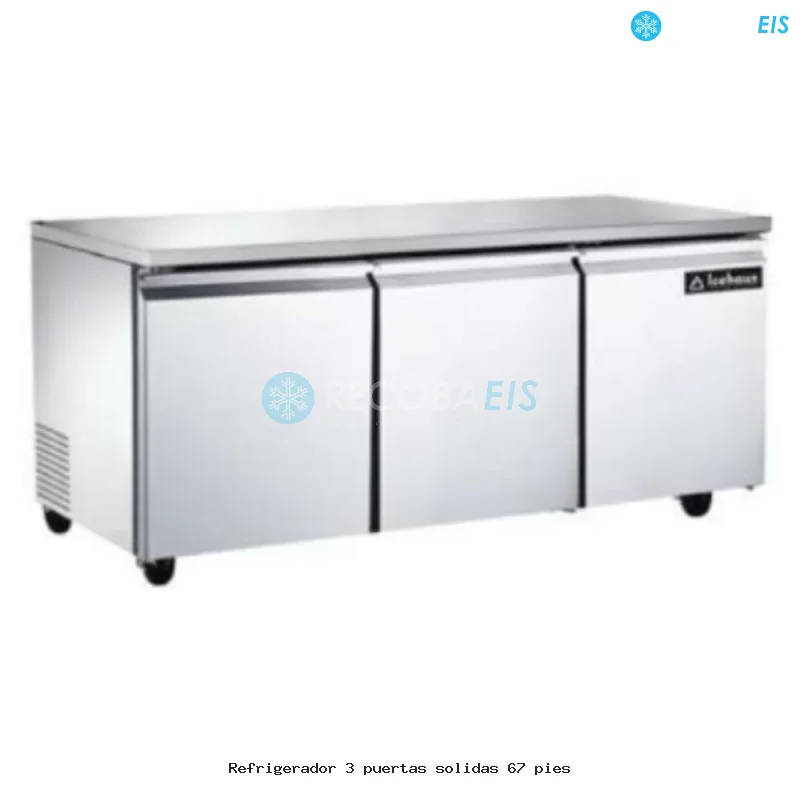Refrigerador 3 puertas solidas 67 pies