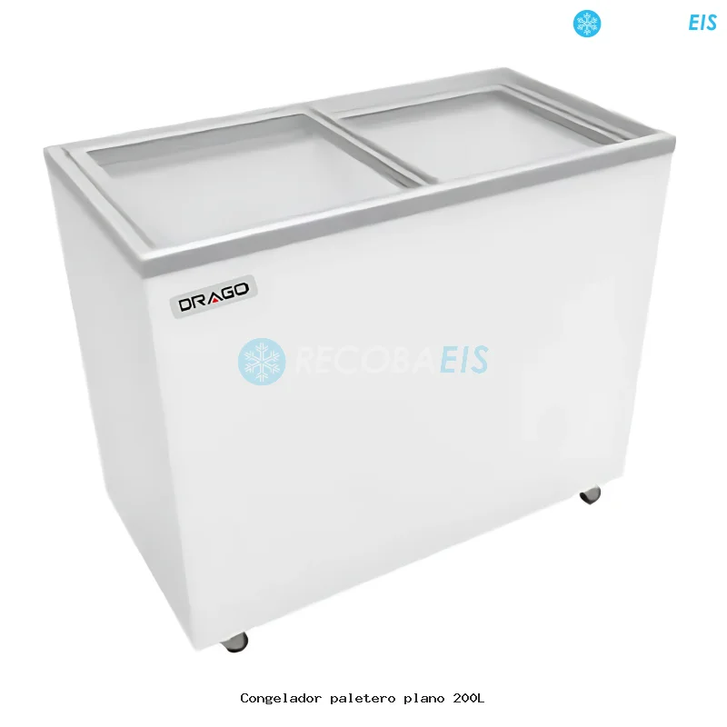 Congelador paletero plano 200L