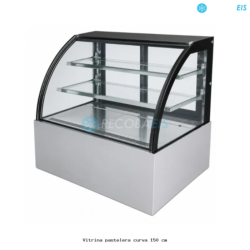 Vitrina pastelera curva 150 cm