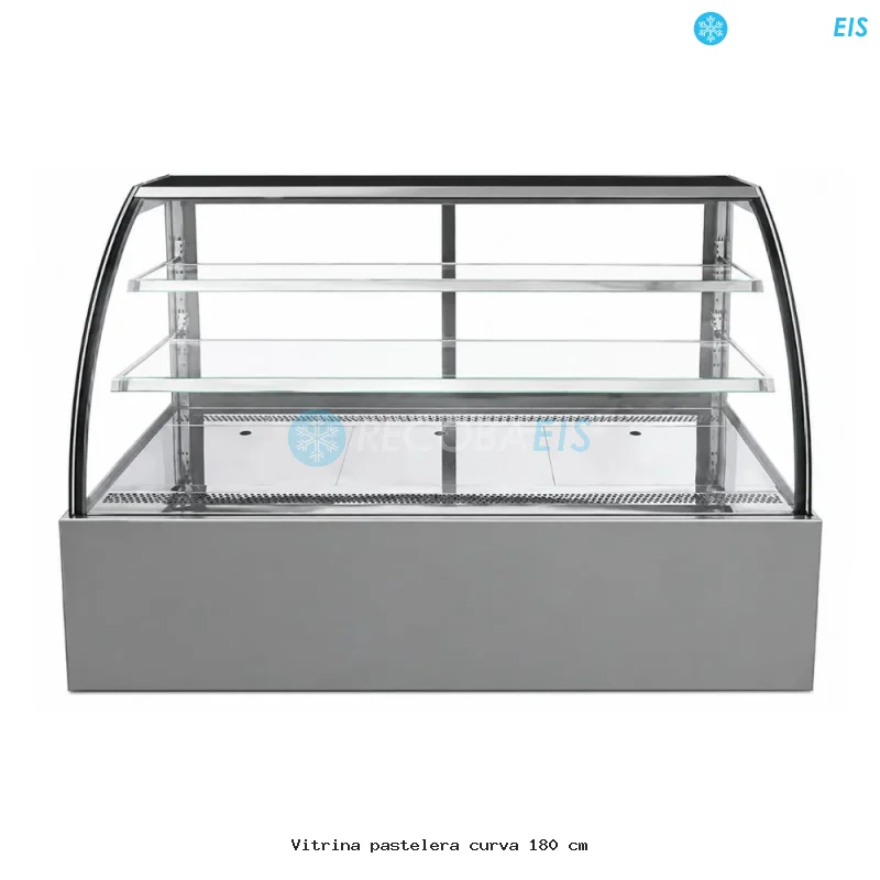 Vitrina pastelera curva 180 cm