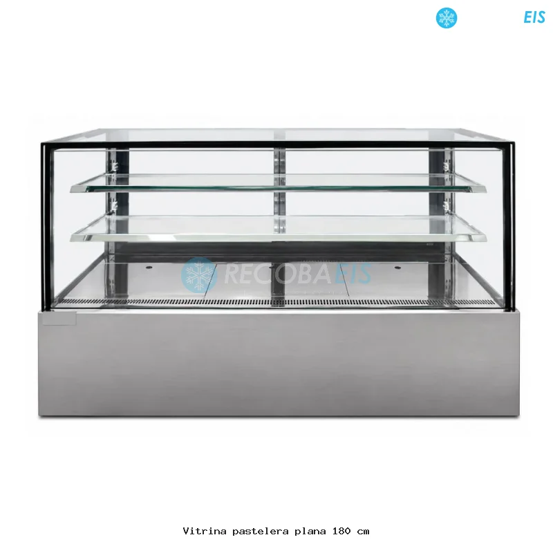 Vitrina pastelera plana 180 cm
