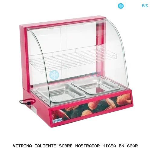 VITRINA CALIENTE SOBRE MOSTRADOR MIGSA BN-660R