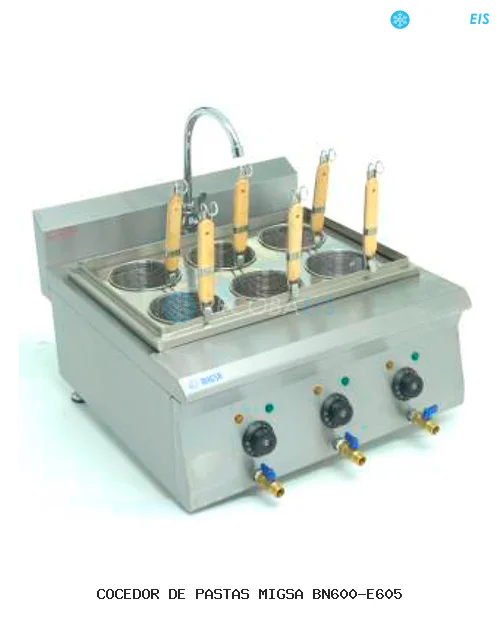 COCEDOR DE PASTAS MIGSA BN600-E605