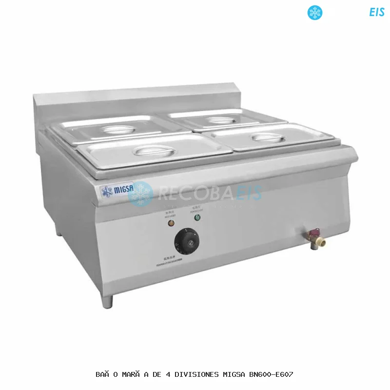 BAÑO MARÍA DE 4 DIVISIONES MIGSA BN600-E607
