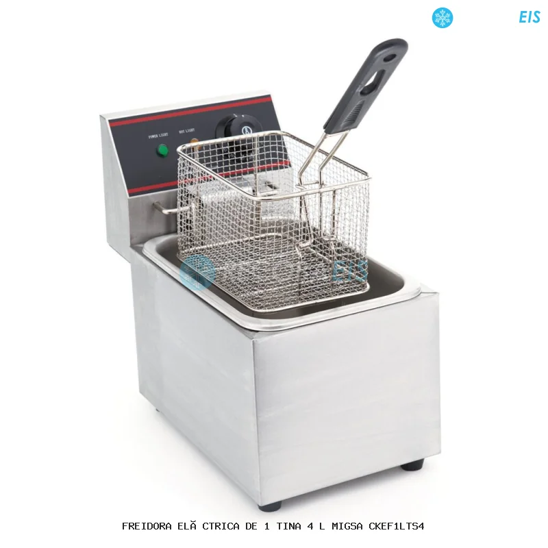 FREIDORA ELÉCTRICA DE 1 TINA 4 L MIGSA CKEF1LTS4