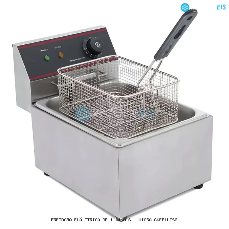 FREIDORA ELÉCTRICA DE 1 TINA 6 L MIGSA CKEF1LTS6