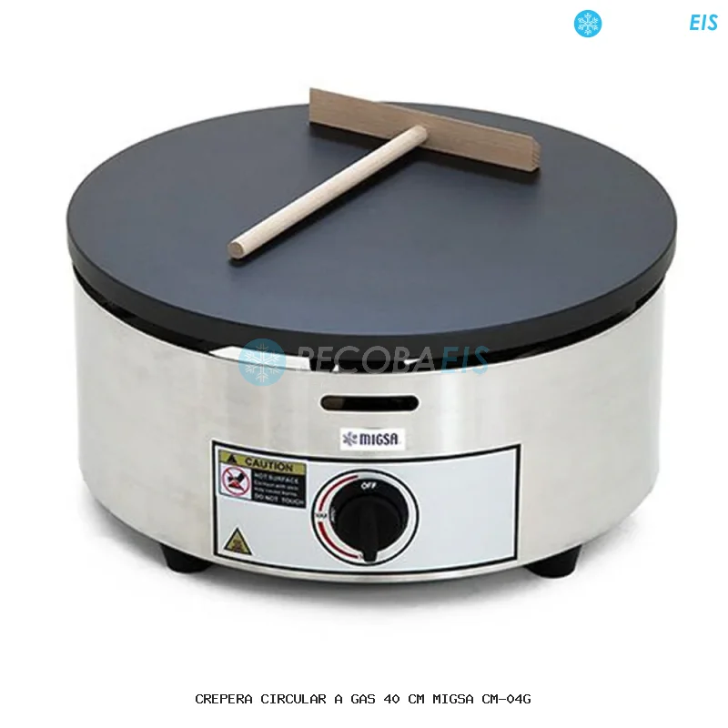CREPERA CIRCULAR A GAS 40 CM MIGSA CM-04G