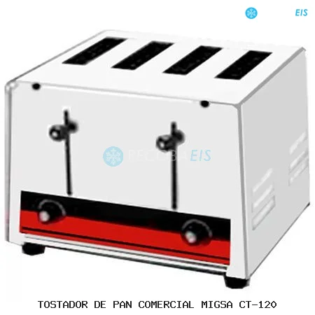 TOSTADOR DE PAN COMERCIAL MIGSA CT-120