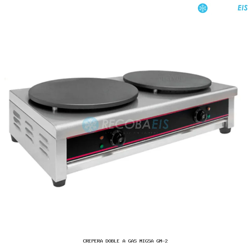 CREPERA DOBLE A GAS MIGSA GM-2