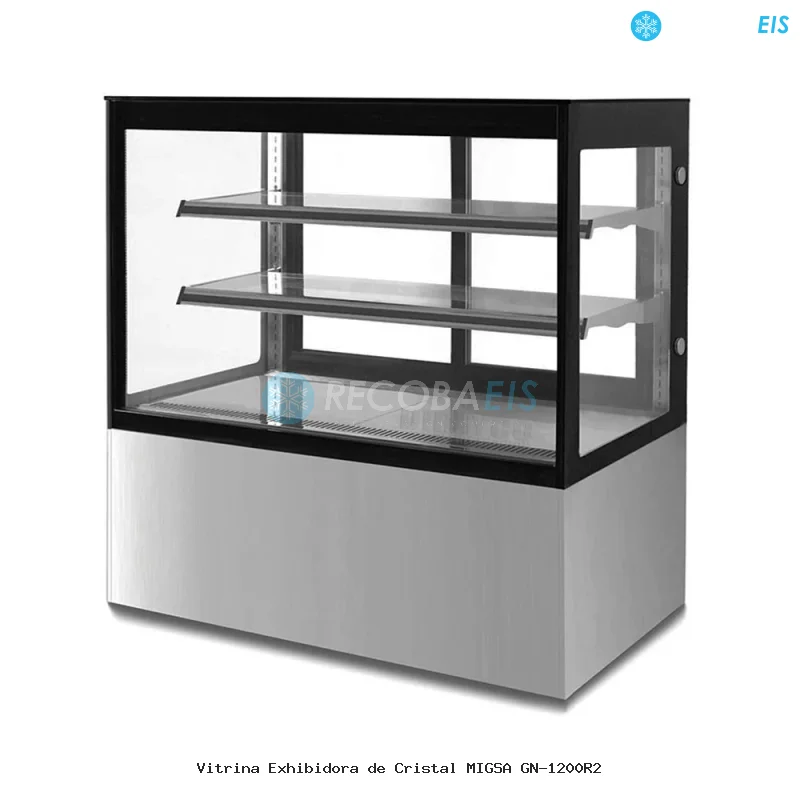 Vitrina Exhibidora de Cristal MIGSA GN-1200R2