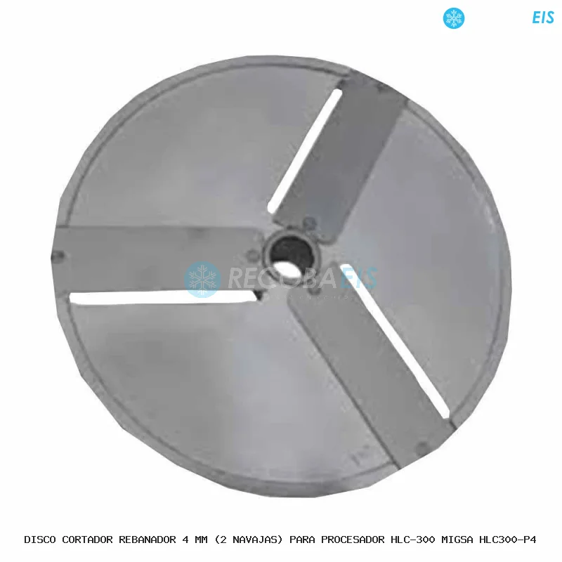 DISCO CORTADOR REBANADOR 4 MM (2 NAVAJAS) PARA PROCESADOR HLC-300 MIGSA HLC300-P4