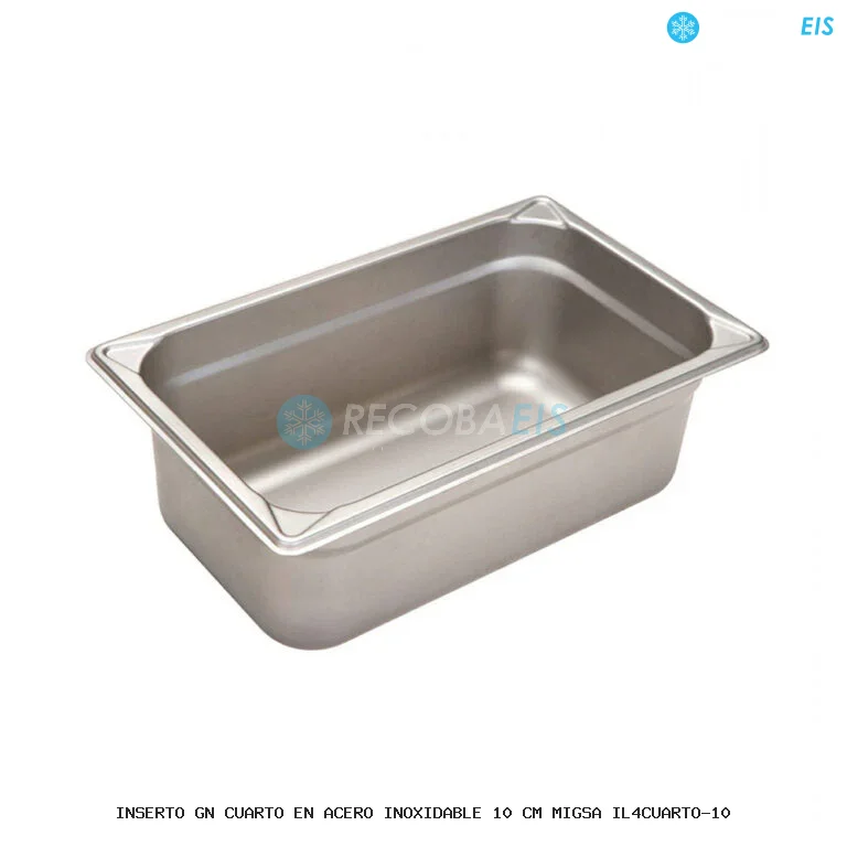 INSERTO GN CUARTO EN ACERO INOXIDABLE 10 CM MIGSA IL4CUARTO-10