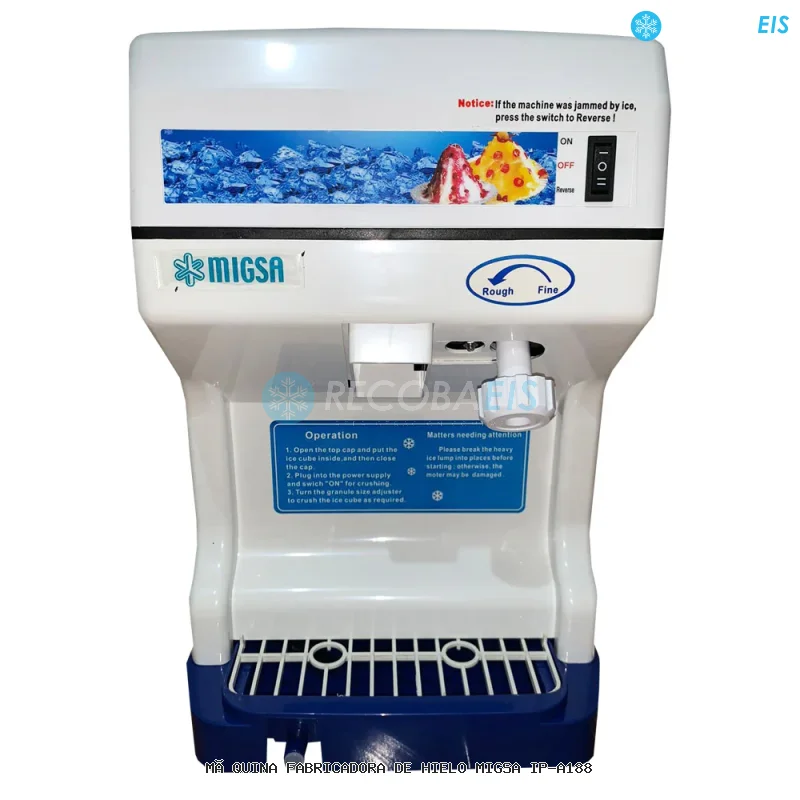 MÁQUINA FABRICADORA DE HIELO MIGSA IP-A188