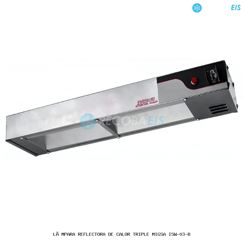 LÁMPARA REFLECTORA DE CALOR TRIPLE MIGSA ISW-03-B