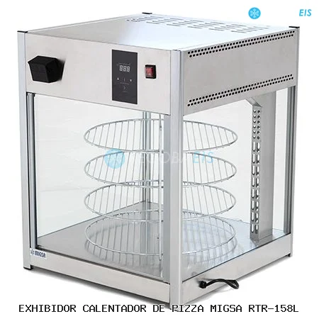 EXHIBIDOR CALENTADOR DE PIZZA MIGSA RTR-158L