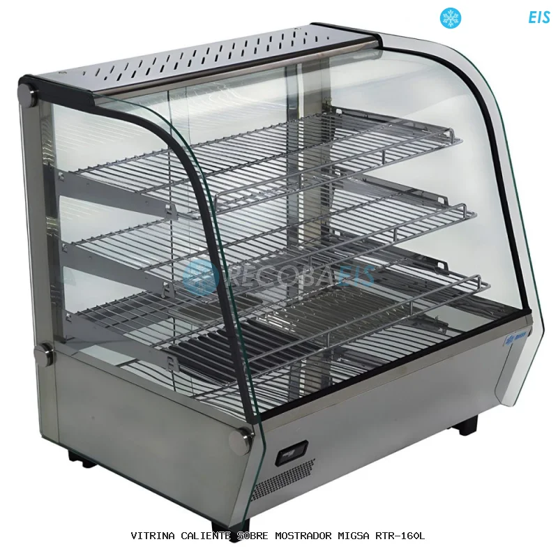 VITRINA CALIENTE SOBRE MOSTRADOR MIGSA RTR-160L