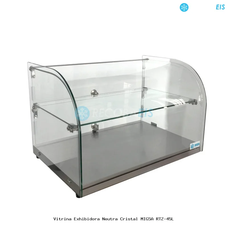 Vitrina Exhibidora Neutra Cristal MIGSA RTZ-45L
