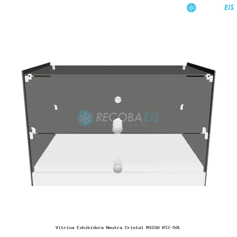 Vitrina Exhibidora Neutra Cristal MIGSA RTZ-50L