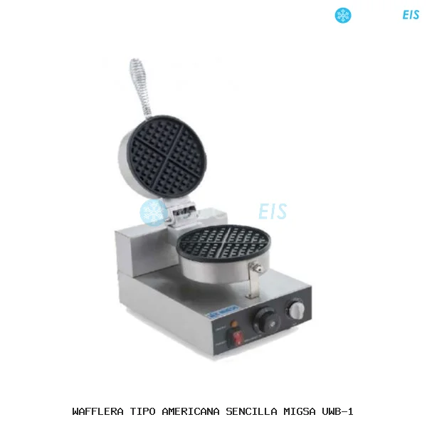 WAFFLERA TIPO AMERICANA SENCILLA MIGSA UWB-1