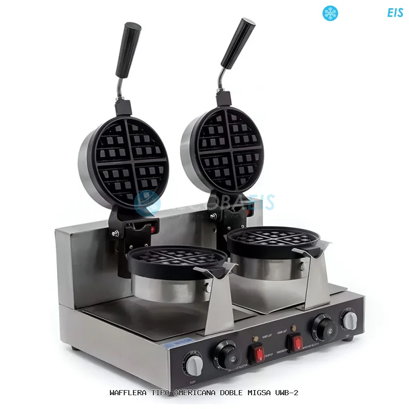 WAFFLERA TIPO AMERICANA DOBLE MIGSA UWB-2
