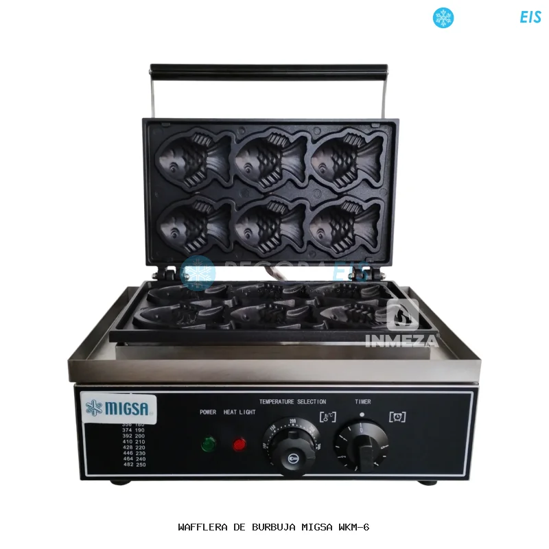 WAFFLERA DE BURBUJA MIGSA WKM-6