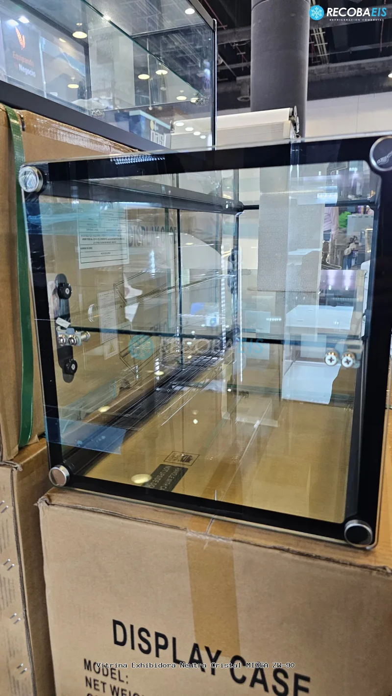 Vitrina Exhibidora Neutra Cristal MIGSA ZW-90